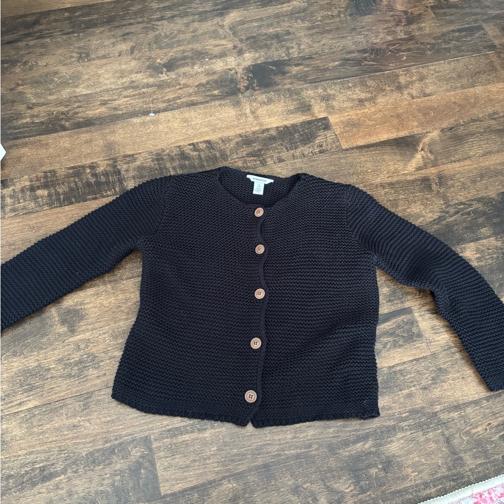 Nordstrom Black Kids' Button-Up Sweater